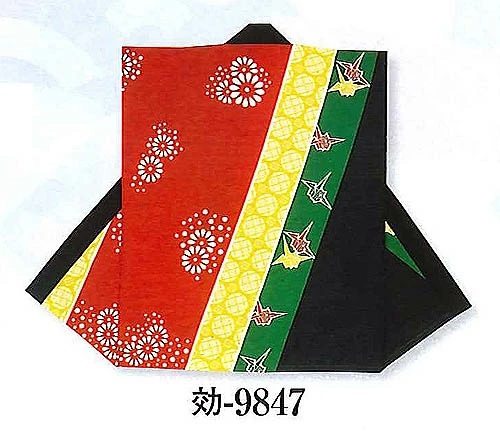 (image for) Sleeveless Happi , Sleeveless Hanten "chrysanthemum and Orizuru"