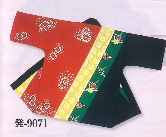 (image for) Silk Printed Hanten Tenjiku Light Cotton | Kiku & Orizuru