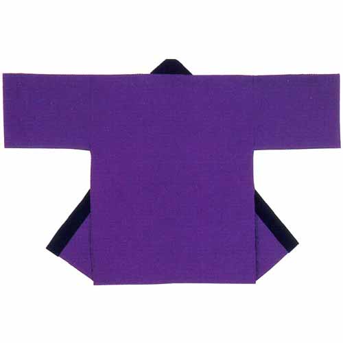 (image for) PURPLE (s-9460) Solid Color Plain Hanten